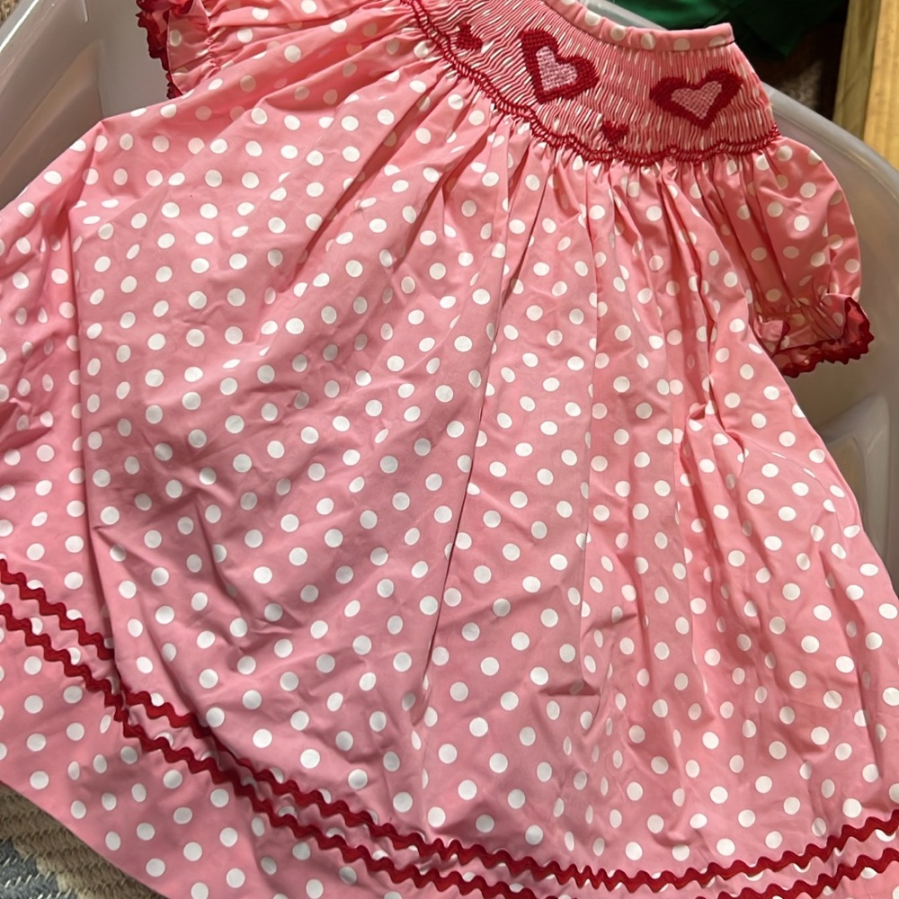 Pink Polka Dot Kids Dress
